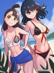 atsuko_kagari, matoi_ryuuko, kill_la_kill, little_witch_academia, studio_trigger