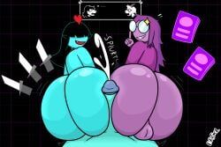 aqua_(deltarune), kris_(deltarune), ralsei_with_white_fur, seth_(deltarune), susie_(deltarune)