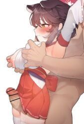 kaede_(blue_archive), blue_archive, freehoney, 1boy, animal_ears