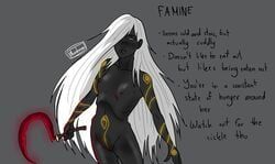 famine_(personification), phantomas_(artist), 1girls, anorexia, breasts