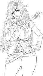 original, tatsunami_youtoku, 1girls, areola_slip, areolae