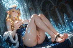 soraka, soraka_(league_of_legends), winter_wonder_soraka, league_of_legends, nakinoart