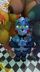 frenni_(cryptia), frenni_fazclaire, lovetaste_chica, toy_bonnie_(fnaf), toy_chica_(fnaf)