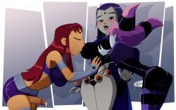jinx_(dc), raven_(dc), starfire, dc, dc_comics