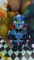 frenni_(cryptia), frenni_fazclaire, lovetaste_chica, toy_bonnie_(fnaf), toy_chica_(fnaf)