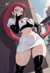 jessie_(pokemon), team_rocket, pokemon, +++, 1girl