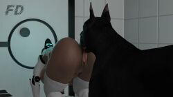 haydee, haydee_(game), fullmetaldude, 1animal, 1girls