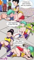 bulma_briefs, chichi, oolong, extraxxxanimacion, 2girls