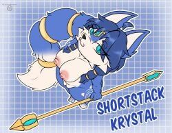 krystal_(star_fox), nintendo, star_fox, linyxart, ahoge