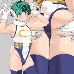 deku, izuku_midoriya, miruko_(cosplay), my_hero_academia, 1boy