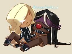 dark_cacao_cookie, pure_vanilla_cookie, cookie_run, cookie_run_kingdom, ankle_cuffs