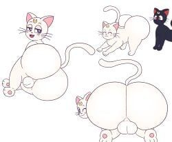 artemis_(sailor_moon), luna_(sailor_moon), sailor_moon_(series), drawful-s, balls