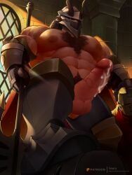 galerius_(unicorn_overlord), unicorn_overlord, saury, 2boys, axe