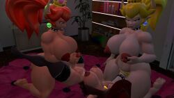 bowsette, pauline, pauline_(mario), red_bowsette, mario_(series)