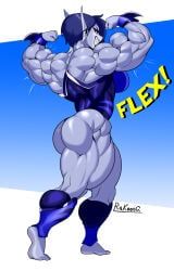 e4hargus, ass, back_muscles, biceps, breasts