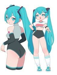 hatsune_miku, vocaloid, hochihochiha, 1girl, :d