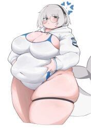 kotone_(blue_archive), blue_archive, nantekottai25, 1girl, belly_grab