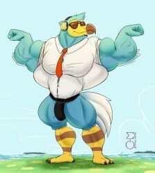 animal_crossing, nintendo, abs, biceps, bird