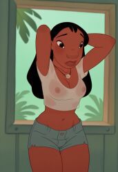 nani_pelekai, disney, lilo_and_stitch, 1girl, anus