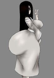 yamamura_sadako, the_ring, korbaen, ass, ass_in_dress