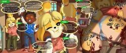 isabelle_(animal_crossing), villager_(animal_crossing), animal_crossing, nintendo, kae-est_art