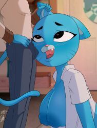 gumball_watterson, nicole_watterson, cartoon_network, the_amazing_world_of_gumball, bunbunmuffinart