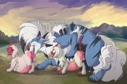 absol, aphrodite_the_absol, arcanine, artemis_the_absol, deretto_(pokesona)