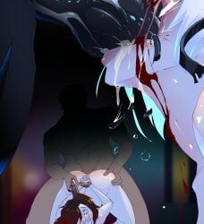 beowolf_(rwby), ruby_rose, weiss_schnee, rwby, davidinkstm