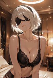 yorha_2b, nier:_automata, square_enix, 4k_render, aesthetic_ai