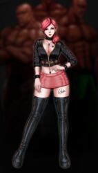 awnarts, r3ddemon, 1girls, 4boys, black_boots