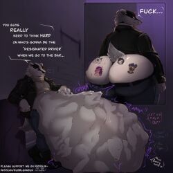 mythology, bubblebnnuy, after_vore, anthro, ass