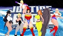 black_canary, black_canary_(dcau), diana_of_themyscira, dinah_lance, earth_(planet)