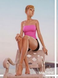 victoria_chase, life_is_strange, ubermachineworks, 1girls, ankle_bracelet