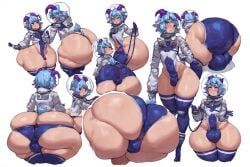 1boy, arched_back, aries_akana_(vtuber), ass_expansion, ass_growth