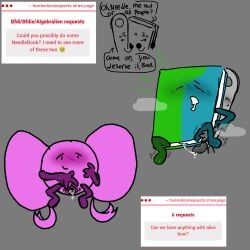 book_(bfdi), bow_(ii), needle_(bfdi), battle_for_dream_island, bfdi