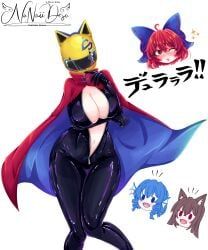 celty_sturluson_(cosplay), sekibanki, durarara!!, touhou, touhou_project