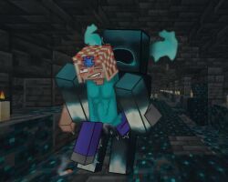 lookout3d, warden_(minecraft), backshots, bigcock, bigpenis