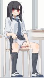 original, kopaka_(karda_nui), 1girl, black_hair, black_skirt