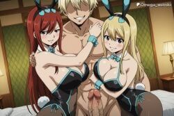 erza_scarlet, lucy_heartfilia, fairy_tail, patreon, omega_weirdo