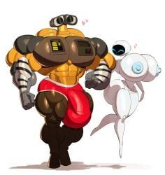 eve_(wall-e), wall-e_(character), wall-e, dymitr3, 1boy
