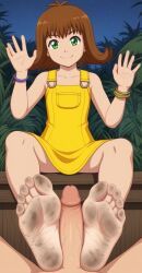 selphie_tilmitt, final_fantasy, kingdom_hearts, barefoot, dirty