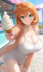 kasumi_(pokemon), misty_(pokemon_hgss), pokemon, 1girl, amusement_park