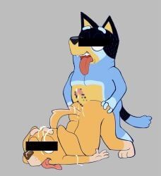 bandit_heeler, mrs._retriever_(bluey), bluey_(series), 3_toes, 4_fingers