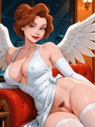 annie_hughes, iron_giant_(character), the_iron_giant, robotkesh, angel_outfit