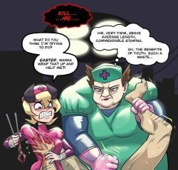 easter_(skullgirls), patty_(skullgirls), skullgirls, jerkdouglas, blood
