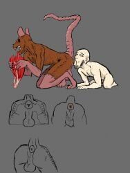 creepypasta, all_fours, anal, anthro, anus