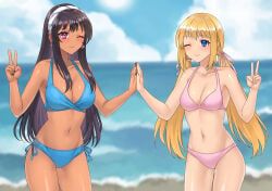 kyanna_delrio, tiffany_maye, hunie_(series), huniepop, 2girls