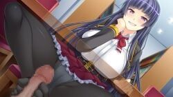 segawa_reika, kyonyuu_dosukebe_gakuen, 1boy, 1girls, ass_on_face