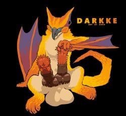 darkke_(darkkedusk), nargacuga, capcom, monster_hunter, einin