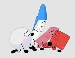 blocky_(bfdi), eraser_(bfdi), pen_(bfdi), snowball_(bfdi), battle_for_dream_island